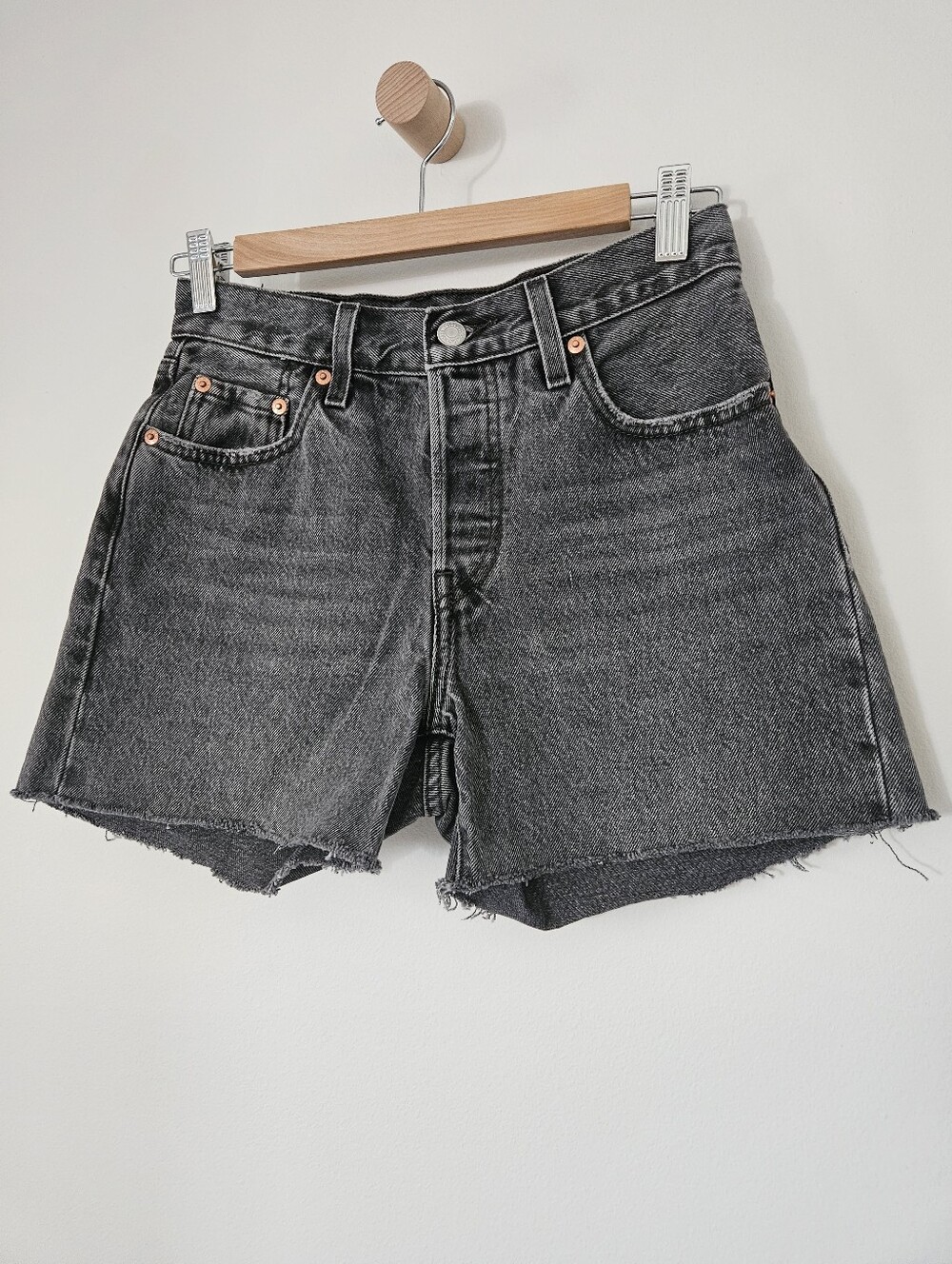 Levi's 501 Cutoff Shorts Black Size 24